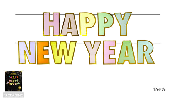 HAPPY NEW YEAR BANNER (RAINBOW)